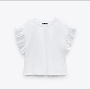 ZARA ruffled top